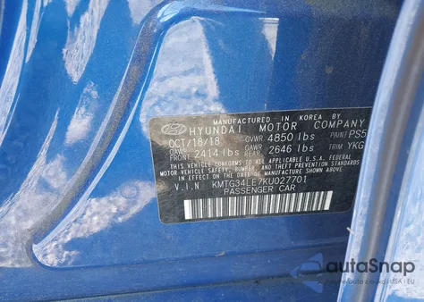 2019 Genesis G70 3.3T Advanced из США, поврежденный, VIN KMTG34LE7KU027701